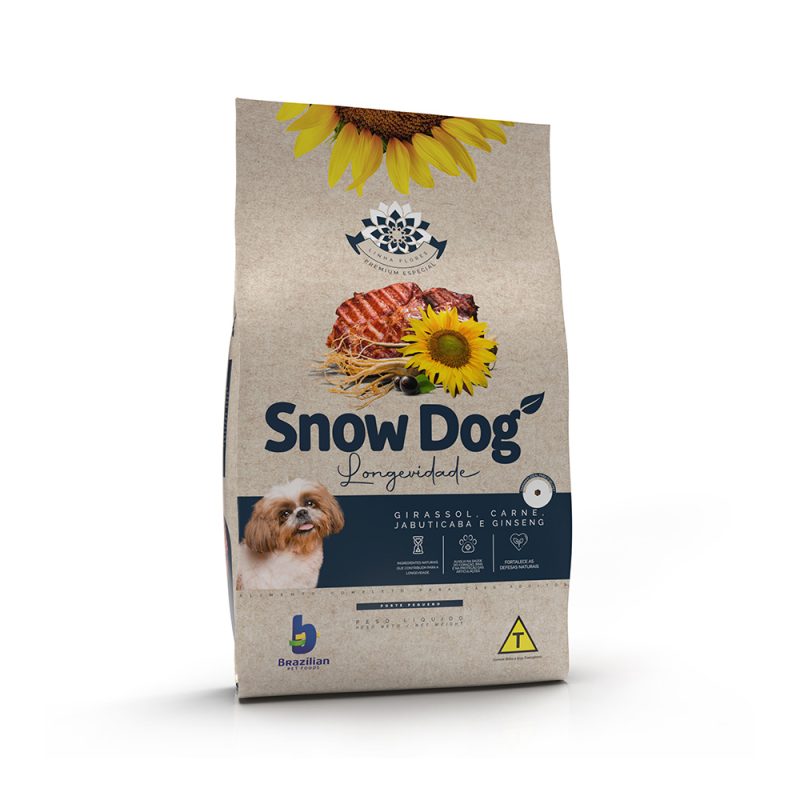 Ração Seca Snow Dog Flores Longevidade Cães Adultos PP 15kg